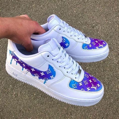 air force custom lv blue|custom air force 1 shoes.